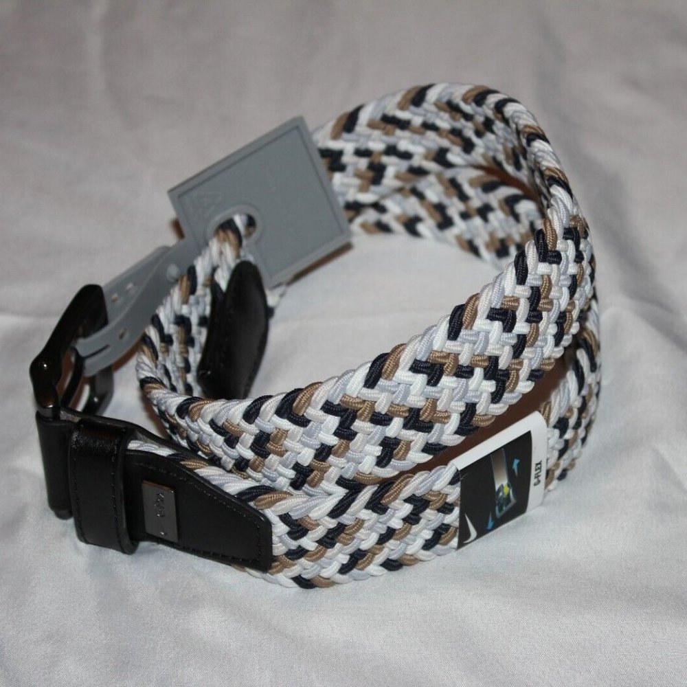 Nike Golf Multi-Weave Stretch Woven Belt Obsidian/Khaki/Bone